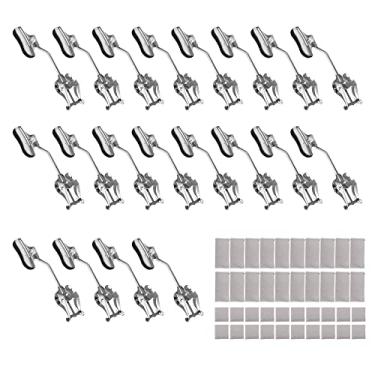 Imagem de Yibuy Braçadeira de metal de 16 cm no suporte de lira de trompete para banda marcial, pacote com 20