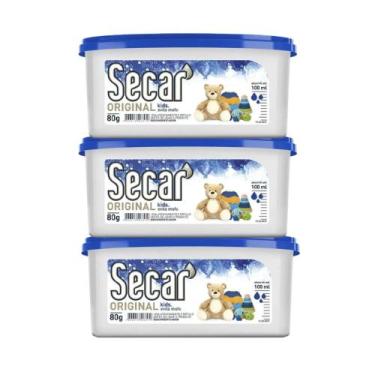 Imagem de Kit 3 Antimofo Secar Original 80g Gaveta Cômoda Armário Balcão Despens