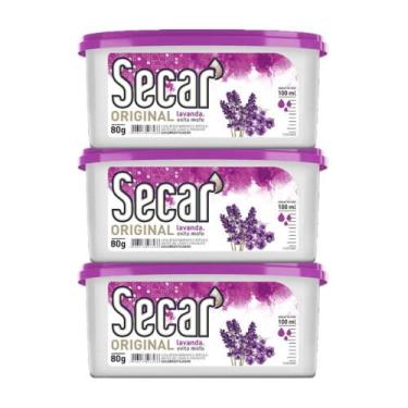 Imagem de Kit 3 Antimofo Secar Original 80g Gaveta Cômoda Armário Balcão Despens