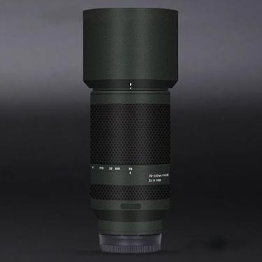 Imagem de Skin Lens Camera Skin Wrap Vinil Adesivo Acessórios para Tamron 70-300mm F4.5-6.3 apto para Sony Mount 70 300 (Couro Verde)