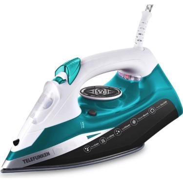 Imagem de Ferro a Vapor 2400W Telefunken 400ml Base Ceramica Blue 127V