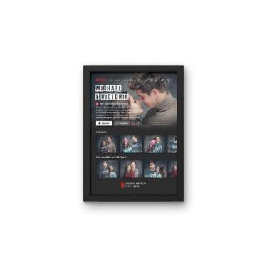 Imagem de Quadro Personalizado com Foto netflix - no-brand, Preto, 21X15 CM
