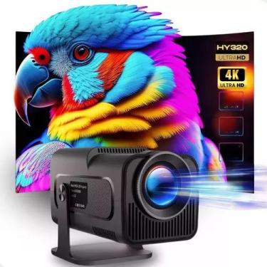 Imagem de Projetor Android 13 HY320 com Android TV HDMI Wi-Fi 6 Bluetooth 4K Atu