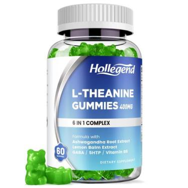 Imagem de Suplemento Gomas de L-Teanina HOLLEGEND 400 mg com Ashwagandha