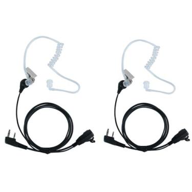 Imagem de Pacote com 2 fones de ouvido Walkie Talkie PTT Sarcia para Baofeng