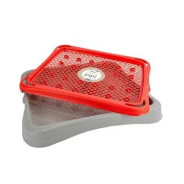 Imagem de Sanitário Canino Banheiro Higiênico Pet Para Cães Com Grade - Plas Pet