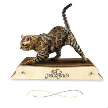 Imagem de Arranhador Caminha Reforçado Brinquedo Gato Pet Evita Sofá - petspen