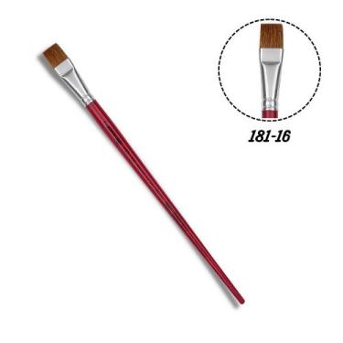 Imagem de Pincel Chato Reto 181-16 Pelo de Boi Tigre