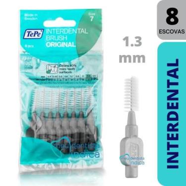 Imagem de Escova Interdental Macia  Tepe Original Cinza Size 7  1.3 mm  8 unidad
