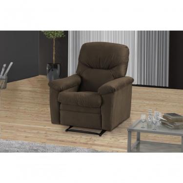 Imagem de Poltrona Do Papai Luxo Premium Reclinavel Audi Matrix Veludo Marrom