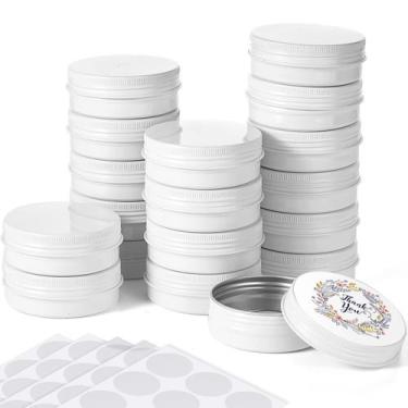 Imagem de Latas redondas de alumínio Patelai 60mL com tampa de rosca 72 unidades