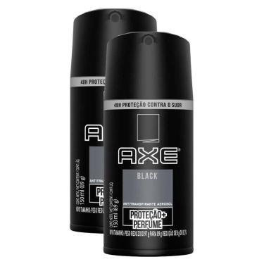 Imagem de Kit 2 Desodorante Body Spray Aerosol Axe Black 150ml
