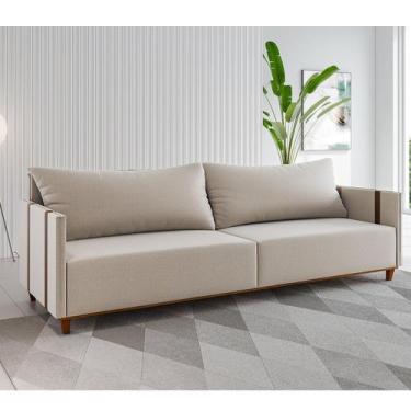 Imagem de Sofá living 3 lugares 2m linho louis - Viero