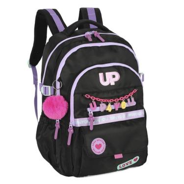 Imagem de Mochila Costas 18 Up4You Larissa Manoela Love Preto Luxcel