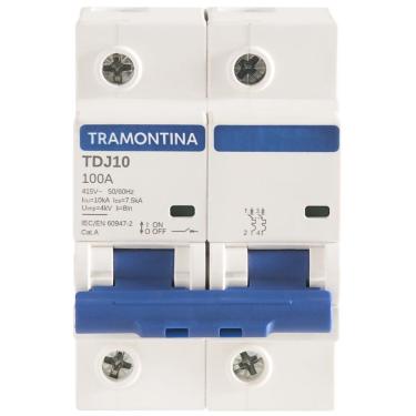 Imagem de Minidisjuntor Tdj10ka 2 P 100 A Curva C Tramontina