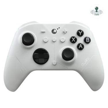 Imagem de GuliKit ES PRO Wireless PC Gaming Controller for Switch 1/2, Windows/Android/Mac/Steam Deck with 3.25ms Low Latency, Magnetic TMR Joysticks, Switch1/2 Wake-Up, Tactile Switch D-pad - White