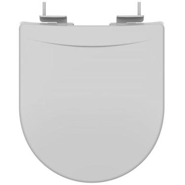 Imagem de Assento Sanitário Tampa de Vaso Incepa Calypso Convencional Cinza Poli