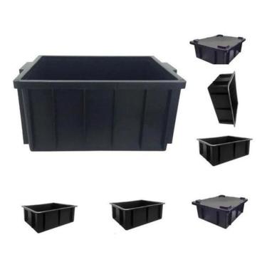 Imagem de 4 Pçs Caixa Plastica Organizadora Com Tampa 28L Composteira