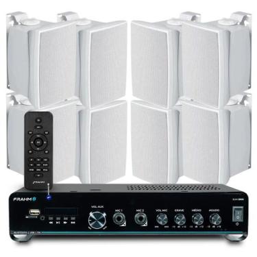 Imagem de Amplificador Bluetooth Usb Sd Slim 2000 Controle Remoto + 08 Caixas Jb