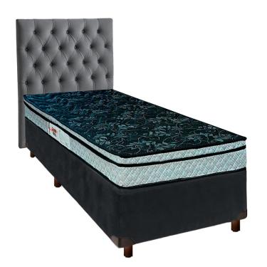 Imagem de Kit Cabeceira + Cama Box  + Colchão Solteiro D28 Conforto Paropas