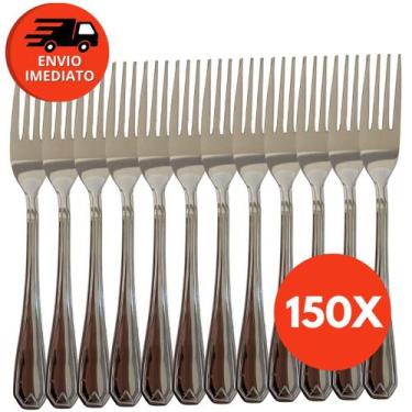 Imagem de Kit Garfo Refeição Mesa Jogo Aço Inox Premium Talher Cozinha Restauran