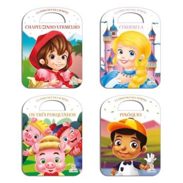 Imagem de Kit 4 Livros Com Alça - Clássicos para sempre - Ricamente Ilustrado e 