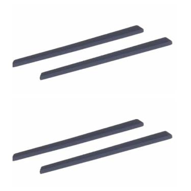 Imagem de NicelyFit 2 pares de meias de orelha compatíveis com armações de óculos de sol Oakley Glass OX3222 OX3232 OX3241 OX8097 OX8103, Preto, 78mm