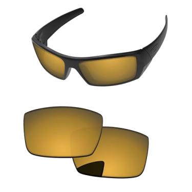 Imagem de PapaViva Lentes de reposição para óculos de sol Oakley Gascan OO9014 60 mm, Bronze, dourado, Gascan