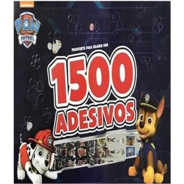 Imagem de Livro Paw Patrol - Prancheta Para Colorir Com 1500 Adesivos