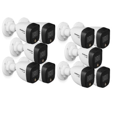 Imagem de Kit 10 Câmeras Intelbras VHD 1220 B Full Color Alta Definição Full HD 1080p IR 20m Intelbras