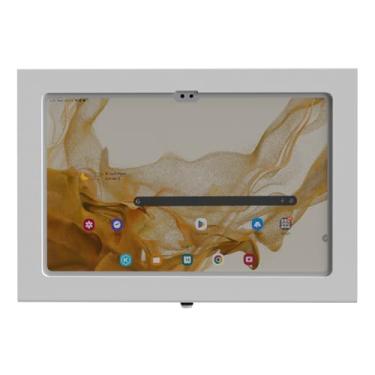 Imagem de TABcare Capa de metal antifurto com bloqueio para tablet Samsung Galaxy TAB A9+ A11+ 11 polegadas para quiosque, POS, loja, exibição de exibição, relógio de ponto (branca)