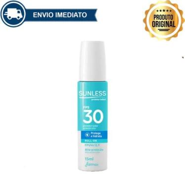Imagem de Protetor Labial Hidratante com Vitamina E FPS 30 15g Sunless Envio Ime