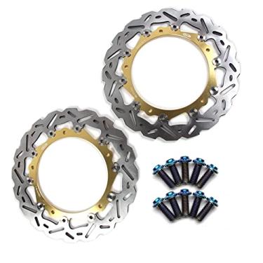 Imagem de Arashi Discos de freio dianteiro Rotores com parafusos de montagem para BMW S1000R 2014-2017, S1000R Roda fundida 14-21, S1000R NAKED 14-18, S1000RR 09-18, S1000XR 15-21, acessórios de motocicleta