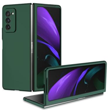 Imagem de Capa de telefone ultrafina de cor pura para Samsung Galaxy Z Flip 3 4 5 Z Fold 4 35 Capa fina fosca para Samsung Z Flip 5, verde, para Samsung Z Flip 1