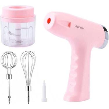 Imagem de Mini Triturador e Batedeira Portátil USB Rosa - Quanhe
