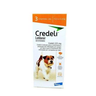 Imagem de Antipulgas e Carrapatos Credeli Elanco 225mg 5,5 a 11,0 kg 3 Comprimid