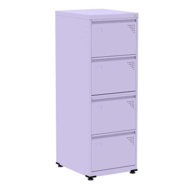 Imagem de Armário De Arquivo De Aço Pandin 4 Gavetas Gavetas Lilás