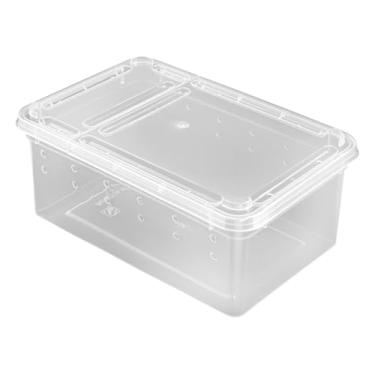 Imagem de WeiLaiKeQi Mini terrário transparente para alimentação de répteis, ideal para aranhas, caranguejos, lagartos, geckos e escorpiões, Style a