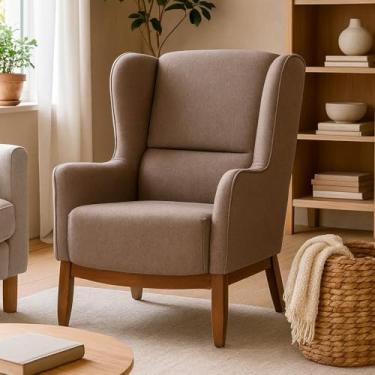 Imagem de Poltrona Dekorien Milena Avelã Alto Acabamento Decoração Premium