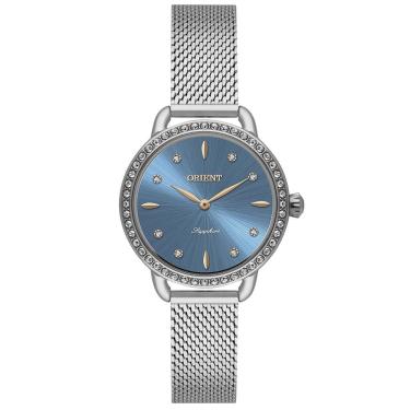 Imagem de Relógio Orient Feminino Ref: Fbss0155 A1sx Casual Mesh Prateado