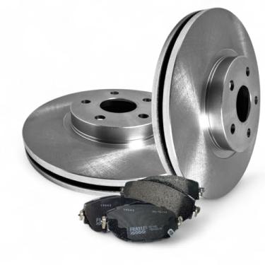 Imagem de Kit Discos e Pastilhas Freio Dianteiro RCDI10680 + PD1480 Compatível com Corolla 1.8 2.0 16V 2014 a 2019