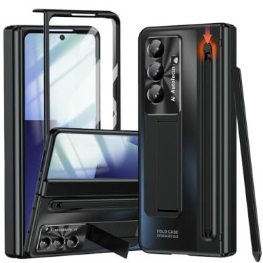 Imagem de YQODSZ Capa para Samsung Galaxy Z Fold 7 com suporte para caneta S e caneta Stylus, Z Fold7 capa de telefone cobertura total com suporte protetor de tela HD antirarranhões capa protetora para Z Fold 7