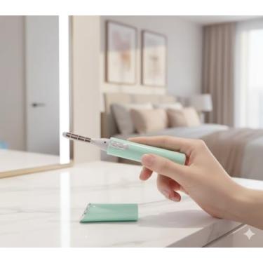 Imagem de Curvador de Cílios Elétrico Caneta Térmica Portátil a Pilha Modelador