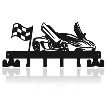 Imagem de SPMatrix Presentes de aquecimento de casa nova, suporte de chave de carro para parede com parafusos, decoração de cabide de chave para cozinha, entrada, escritório, corredor, quarto, porta, garagem