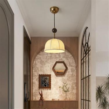 Imagem de Luminária pendente contemporânea de LED para restaurante, bar estilo francês retrô, balcão, café, quarto, escritório, quarto de hotel, lavabo, corredor, escada (E 1 lâmpada)