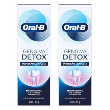 Imagem de Kit Com 2 Creme Dental Detox Proteção Completa 102g Oral B