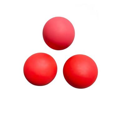 Imagem de VisnzvLux Pacote com 3 bolas de squash vermelhas para crianças de 5 a 11 anos, bolas de squash de borracha ecológicas de 5 a 11 anos, bolas de treinamento para iniciantes de alto salto para crianças