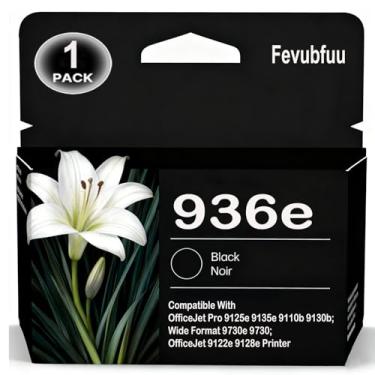 Imagem de Cartucho de tinta 936XL 936e para impressora HP compatível com cartuchos de tinta HP 936 para HP Ink 936 936E 936XL 9125e 9120e Use com Officejet Pro 9125e 9120e 9730e 9135e 9130e impressoras 1BK
