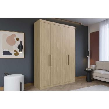 Imagem de Guarda Roupa Solteiro 4 Portas E 2 Gavetas Ph 1714 Cedro - Herval