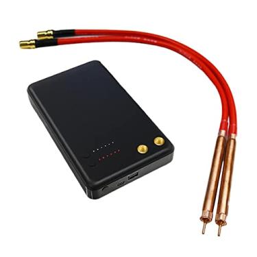 Imagem de barenx Mini máquina de solda a ponto, 6 engrenagens ajustáveis com Tybc-Cm, kit de ferramentas para carregador doméstico - preto